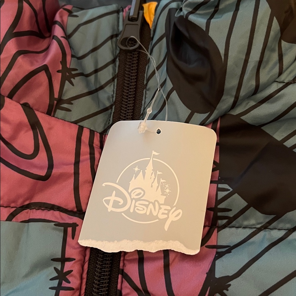 Disney Nightmare Before Christmas Sally Reversible Puffer Jacket Size M NWT - Picture 7 of 12